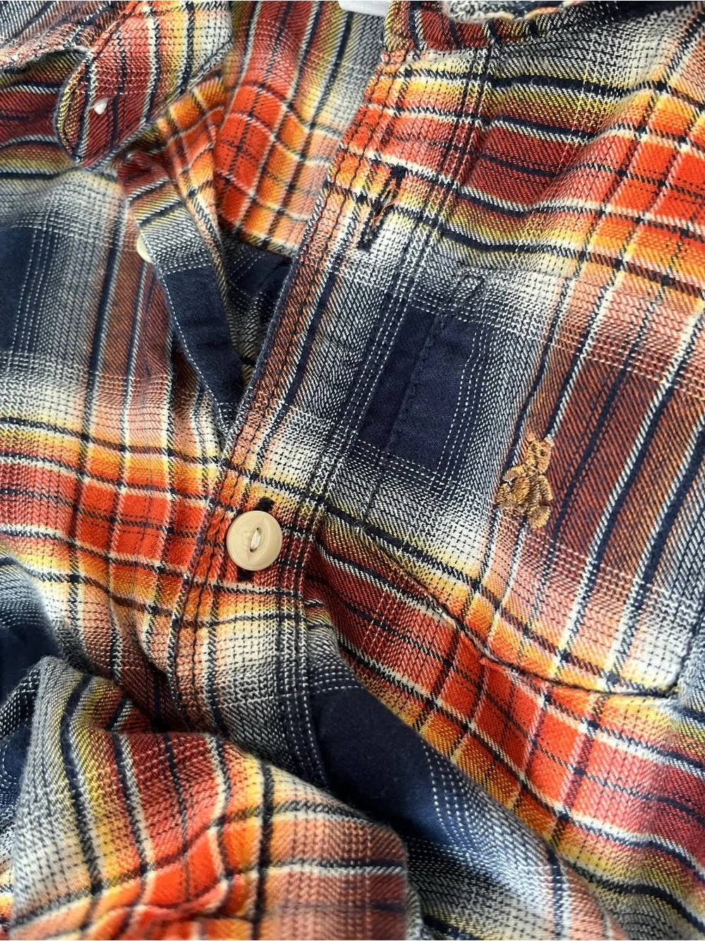 Baby Gap 18-24 months Plaid Baby Button-Up Bodysuit